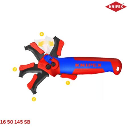 Knipex 16 50 145 SB: Dao dọc cáp