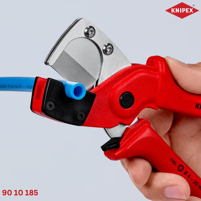 90 10 185 Knipex: ứng dụng Kìm cắt ống nhựa