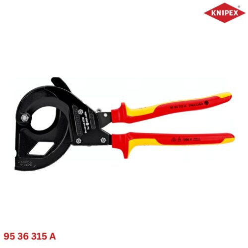 Knipex 95 36 315 A Kìm Cắt Ratchet Bánh Cóc Cáp SWA