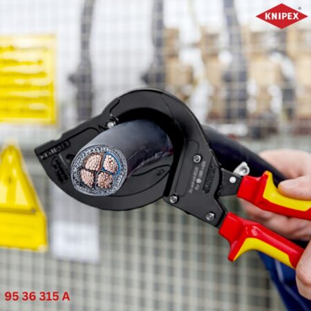 Knipex 95 36 315 A Kìm Cắt Ratchet Bánh Cóc Cáp SWA