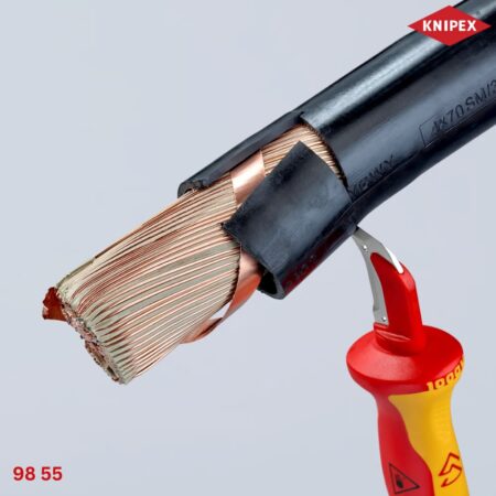 Knipex 98 55: Dao tách vỏ cáp điện VDE