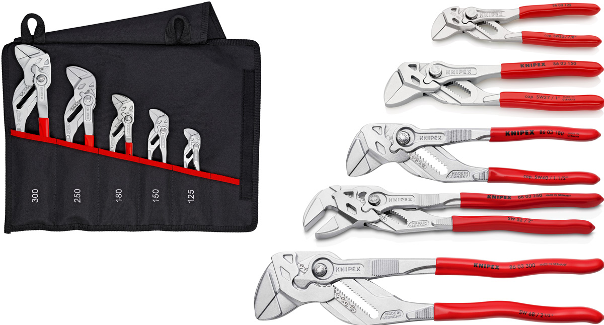 chi tiết đặc tính kỹ thuật Bộ kìm mỏ quạ 5 chiếc Knipex 00 19 55 S4