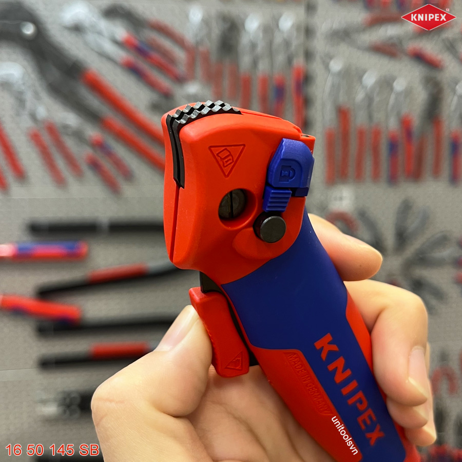 Dao rọc tách cáp Knipex 16 50 145 SB độ dày≈ 7 mm