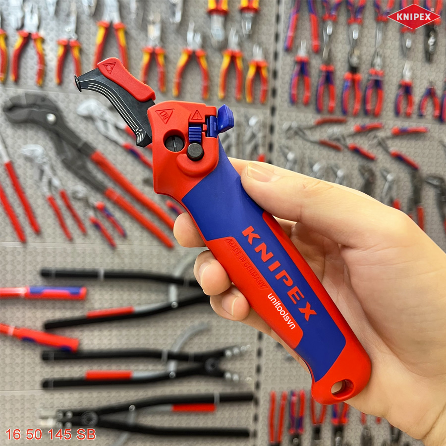 Dao rọc tách cáp Knipex 16 50 145 SB độ dày cáp 7 mm