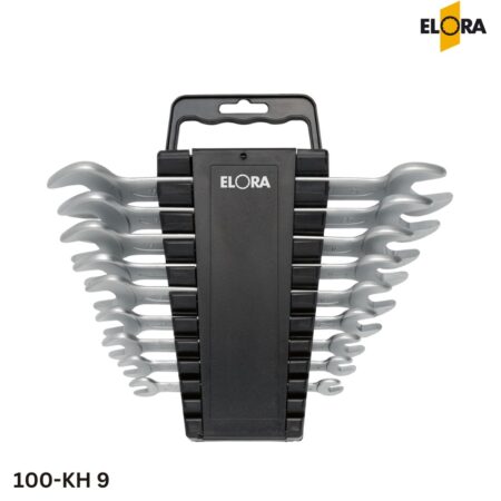 ELORA 100-KH 9: Bộ cờ lê 2 đầu mở, 9 chi tiết