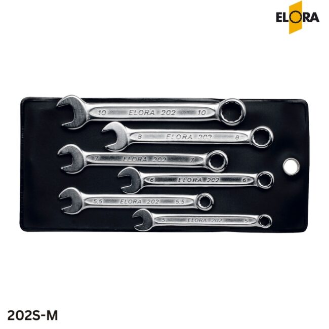 ELORA 202S-M: Bộ cờ lê vòng miệng, siêu ngắn