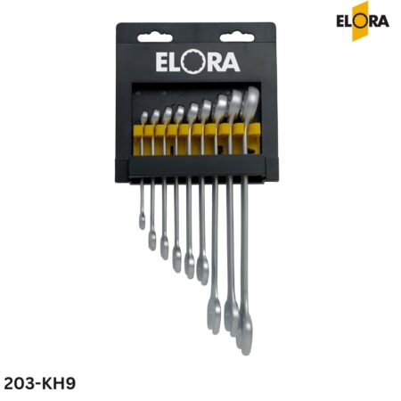 ELORA 203-KH9: Bộ cờ lê vòng miệng 9 chi tiết