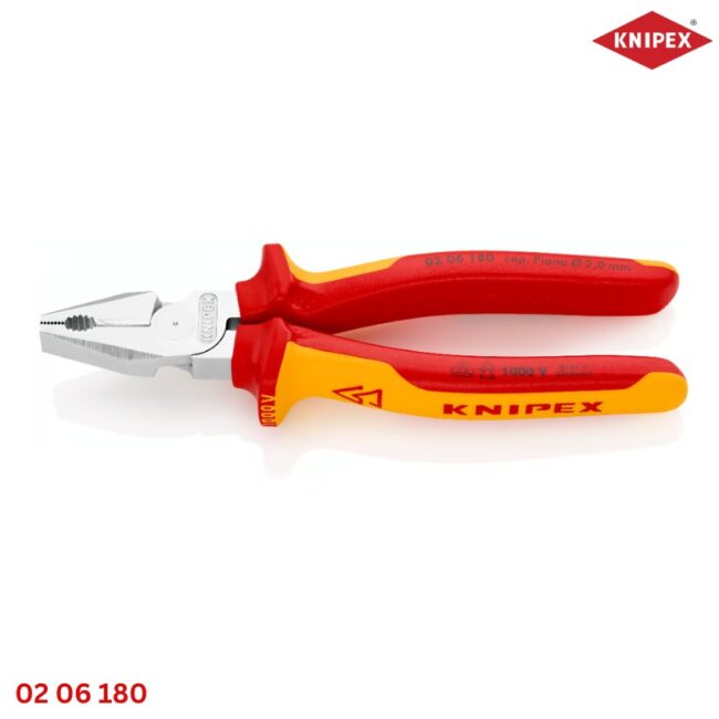 Knipex 02 06 180: Kìm Đa Năng Cách Điện 1000 Volt