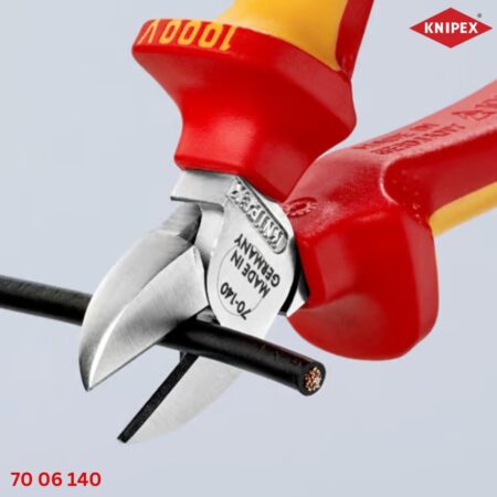 Knipex 70 06 140: Kìm Cắt Cách Điện Mũi Thon