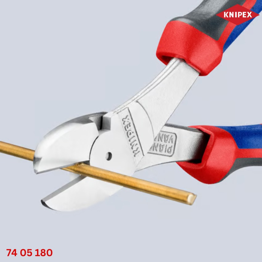 ngàm kìm Knipex 74 05 180: Kìm Cắt Thân Chéo Dài 180mm