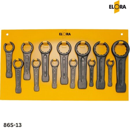 Bộ cờ lê vòng đóng 13 chi tiết ELORA 86S-13, size từ 30-80mm