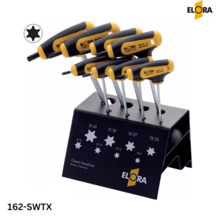 Bộ lục giác chữ T đầu sao 162-SWTX Elora, gồm 8 cây từ TX9 đến TX40