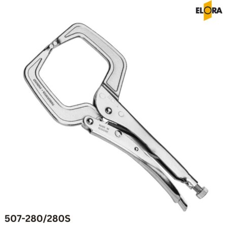 ứng dụng Kìm bấm chữ C ngàm rộng 0 – 90mm, ELORA 507-280/280S