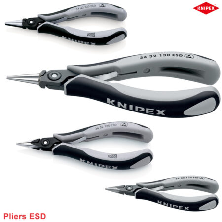 Kìm gắp linh kiện điện tử ESD Knipex 34 chống tĩnh điện