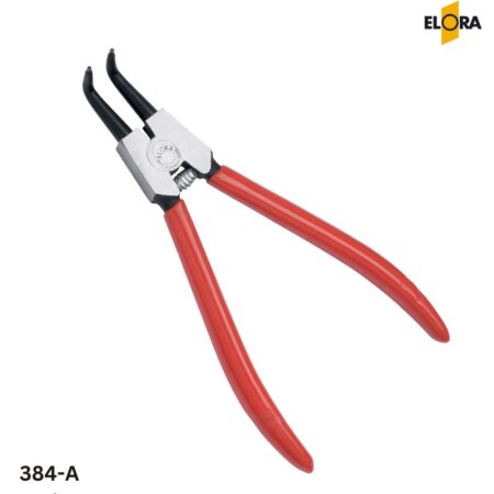 Kìm mở phe ngoài ELORA 384-A mỏ cong 90 độ, cán bọc nhựa