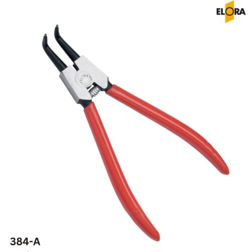 Kìm mở phe ngoài ELORA 384-A mỏ cong 90 độ, cán bọc nhựa