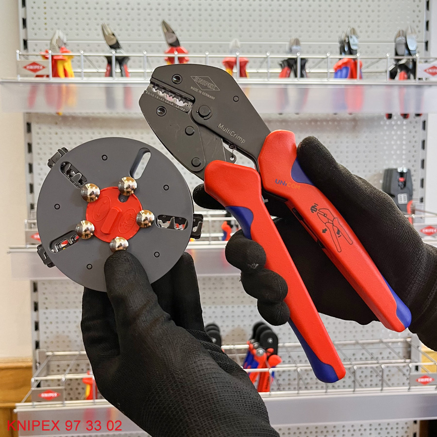 Knipex 97 53 02: bộ kìm bấm cos thay ngàm Germany (ảnh 1)