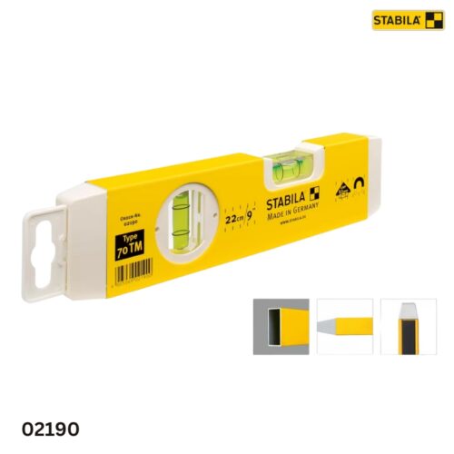 đặc tính kỹ thuật Nivo cân bằng STABILA 02190, 2 bọt thủy 22cm