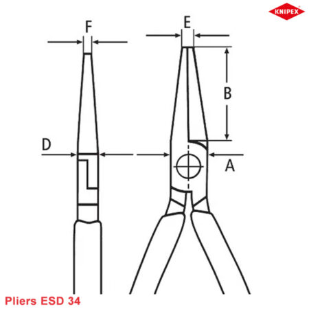 Thông số kỹ thuật kìm điện tử Knipex 34 Series