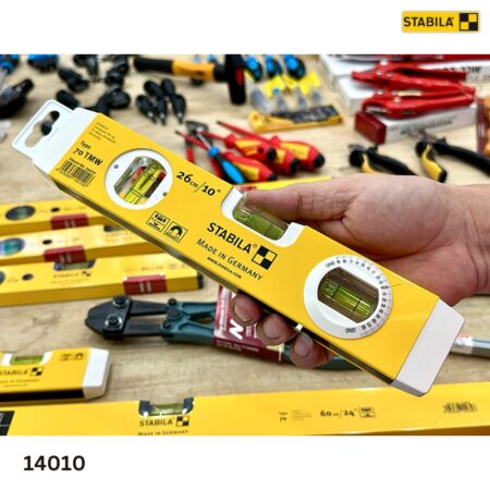 ứng dụng Thước nivo 25cm STABILA 14010, có từ tính, 3 bọt thủy