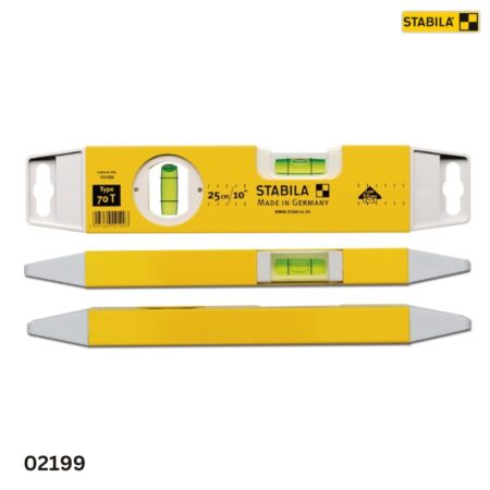 ứng dụng Thước thủy cân bằng STABILLa 25cm 02199, có 2 bọt thủy