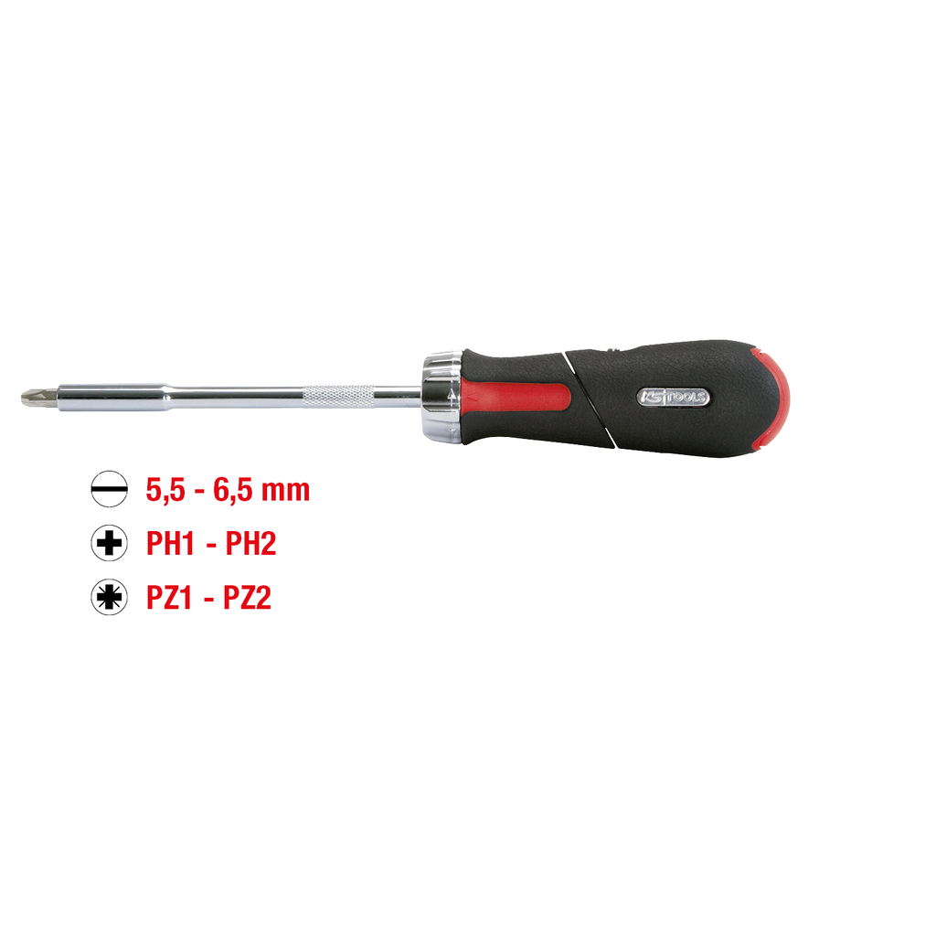Tô vít tự động kèm 6 đầu bít KS Tools 159.2051