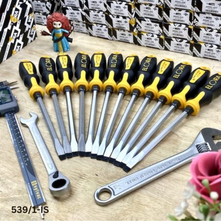 đặc tính kỹ thuật Tô vít dẹt ELORA 539/1-IS, thân và gốc lục lăng, cán nhựa