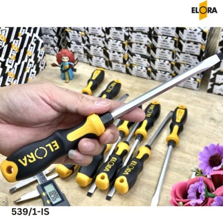 ứng dụng Tô vít dẹt ELORA 539/1-IS, thân và gốc lục lăng, cán nhựa