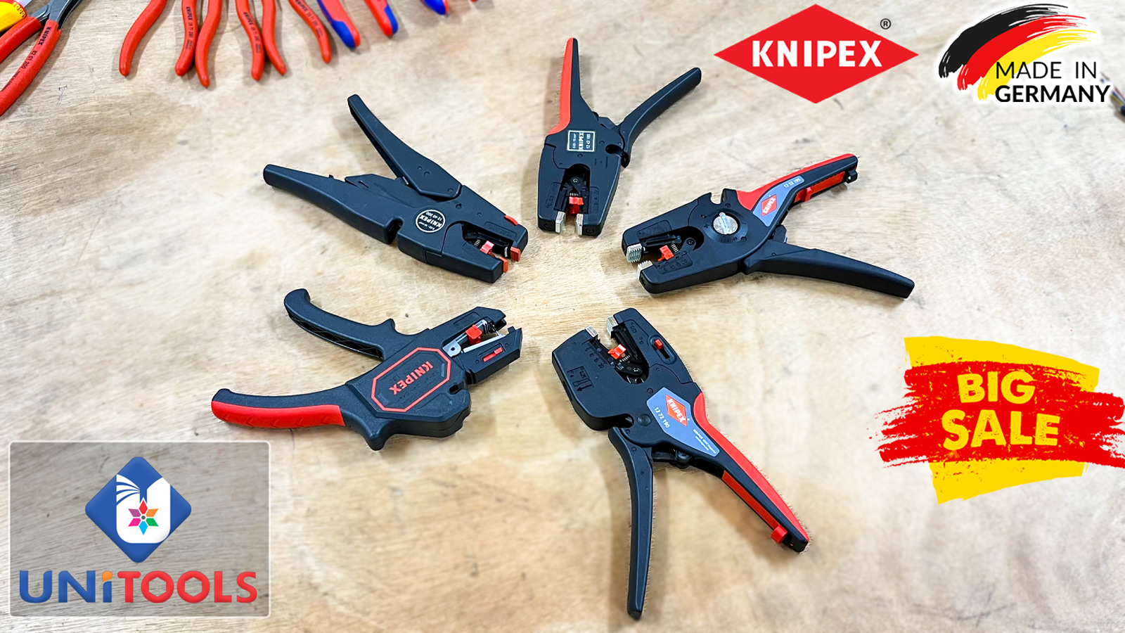 Top 5 kìm tuốt dây, tách vỏ cáp điện tự động Knipex Germany