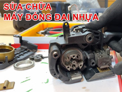 dịch vụ sửa chữa máy đóng đai nhựa cầm tay (ảnh)