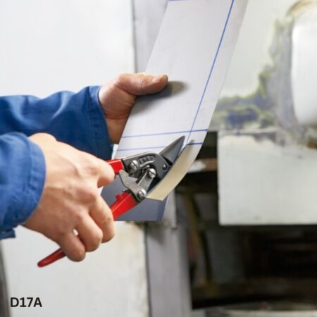 ứng dụng Kéo cắt tôn dày 1.5mm BESSEY D17A, tay cầm kim loại sơn đỏ ảnh 2