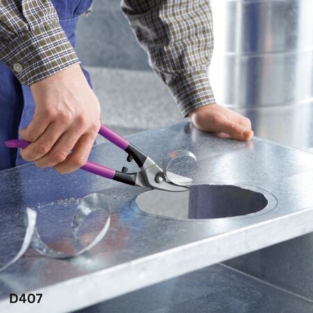 ứng dụng Kéo cắt tôn, dày 1.0mm, thép gió HSS độ cứng cao BESSEY D407