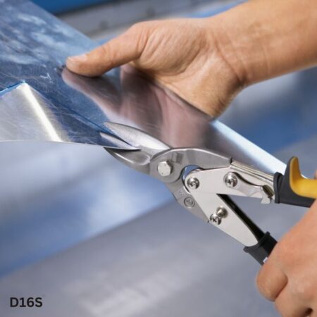 ứng dụng Kéo cắt tôn, hướng cắt thẳng kim loại dày 1,2mm BESSEY D16S