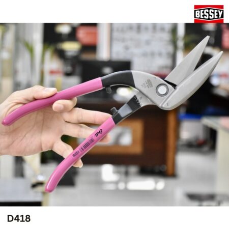 ảnh thực tế Kéo cắt tôn, thép tấm dày 1mm, lưỡi gắn hợp kim BESSEY D418