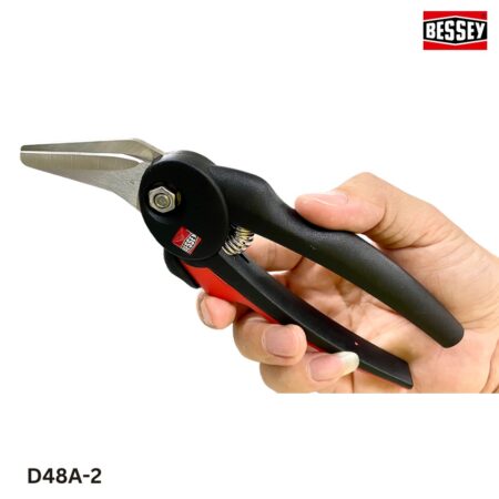 thông số Kéo inox BESSEY D48A-2, lưỡi cắt nghiêng dài 36mm, cán nhựa