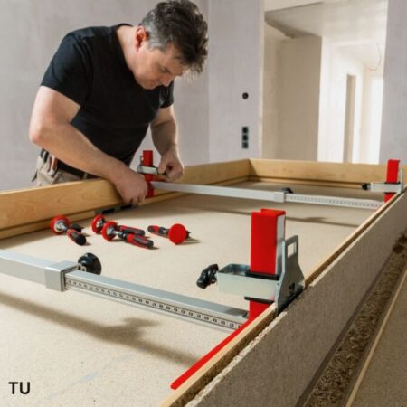 ứng dụng Kẹp BESSEY TU lắp đặt khung cửa dài điều chỉnh 565-1010mm ảnh 1