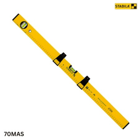 đặc tính kỹ thuât Nivo có vạch chia 70MAS, dài 80cm, 2 bọt thủy. STABILA 14111