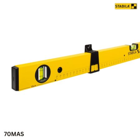 thông số kỹ thuật Nivo có vạch chia 70MAS, dài 80cm, 2 bọt thủy. STABILA 14111