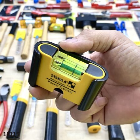 ảnh thực tế Thước nivo 7cm bỏ túi 18115, chuyên cho lắp đặt điện tòa nhà