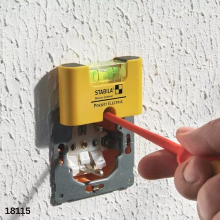 ứng dụng Thước nivo 7cm bỏ túi 18115, chuyên cho lắp đặt điện tòa nhà