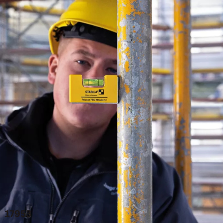 ứng dụng Thước thủy đường ống Stabila 17953, dài 7cm, đế chữ V có từ tính ảnh 2