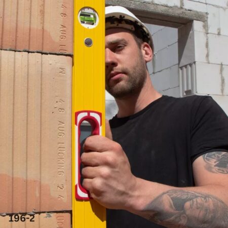 ứng dụng Thước thủy STABILA 196-2, có khoét tay cầm, 3 bọt thủy