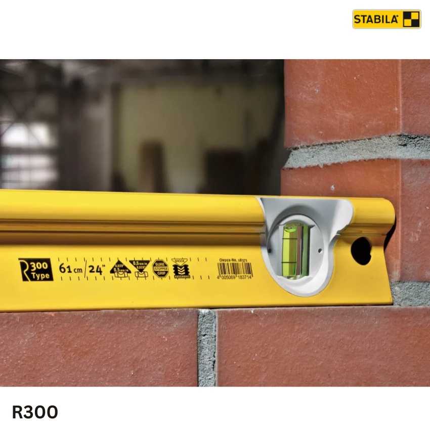 ứng dụng Thước thủy Type R300 chuyên dụng cho thợ xây của Stabila