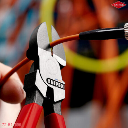 ứng dụng Kìm cắt cáp quang kiểu cắt chéo Knipex 72 51 160