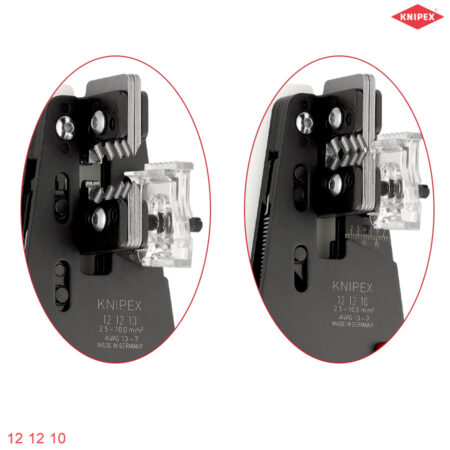 ngàm Kìm tuốt dây điện vỏ cứng 2.5 - 10 mm² Knipex 12 12 10