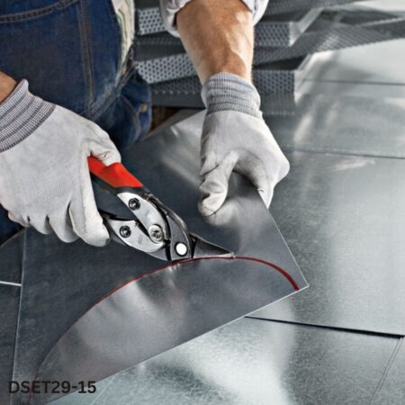 ứng dụng Bộ kéo cắt tôn 3 cây, bo cong trái-phải kèm túi vải BESSEY DSET29-15 ảnh 2