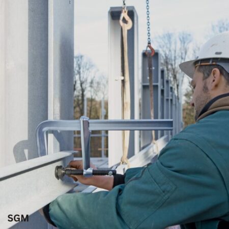 ứng dụng 2 Cảo chữ F kẹp kim loại BESSEY SGM, lực kẹp 12000N