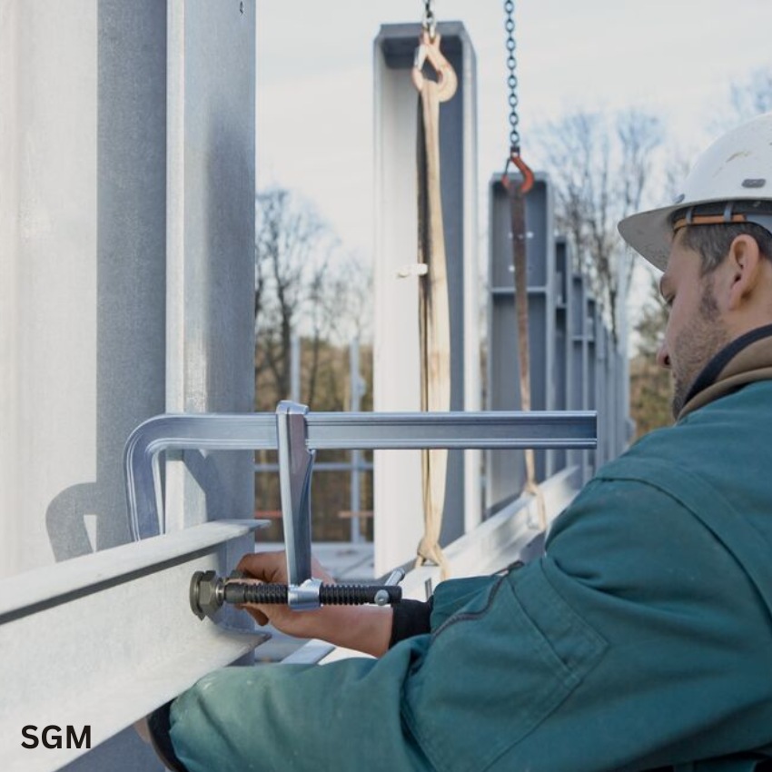 cách dùng Cảo chữ F kẹp kim loại, lực kẹp 12000N BESSEY SGM