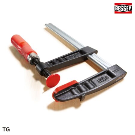 thông số Cảo chữ F ngàm bằng gang, màu đen với cán gỗ, Bessey TG