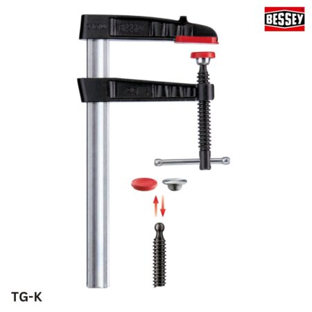 đặc tính Cảo kẹp gỗ chữ F, ngàm thép đúc, tay quay chữ T BESSEY TG-K